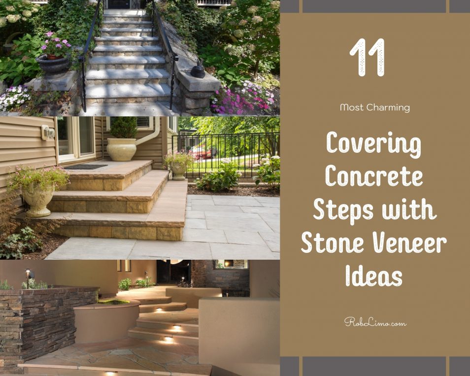 11 Most Charming Covering Concrete Steps With Stone Veneer Ideas