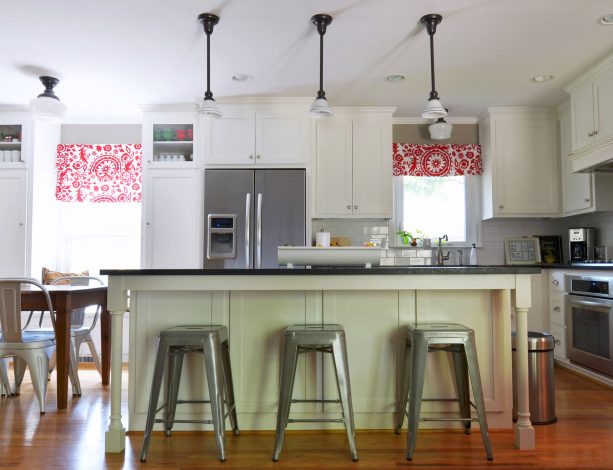 after remodel a ranch kitchen with white cabinets