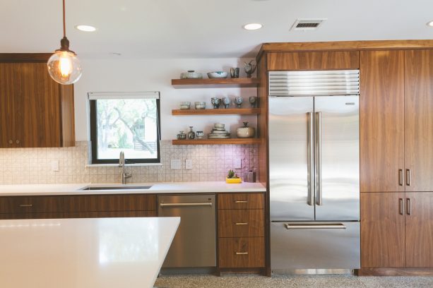 after remodel raised ranch kitchen with beautiful sygma quasar tiles