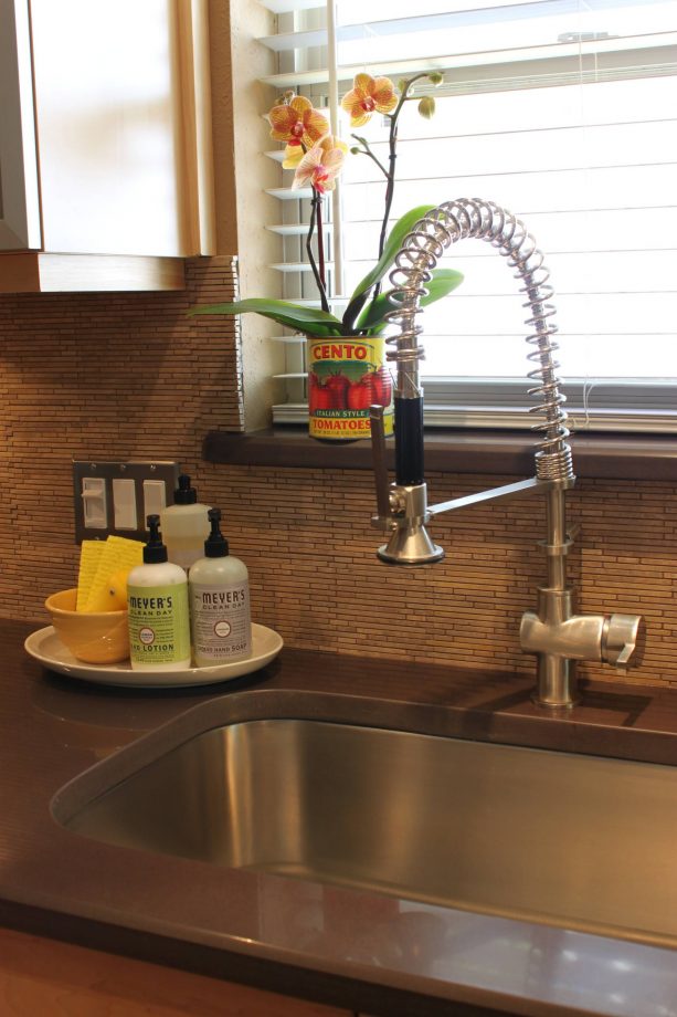 after remodel raised ranch kitchen with new granite countertops