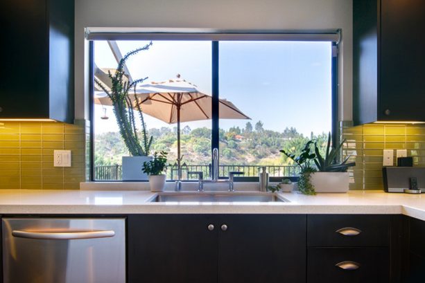 after remodel spanish-style raised ranch kitchen