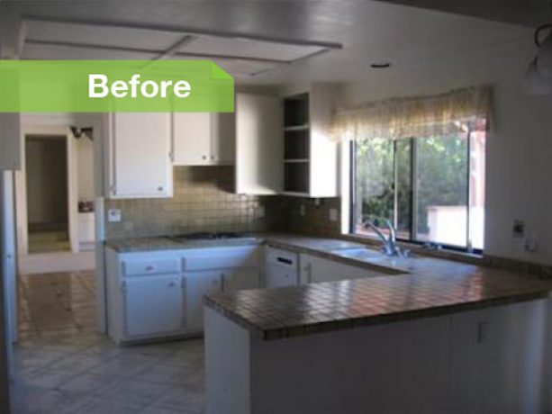 before remodel spanish-style raised ranch kitchen