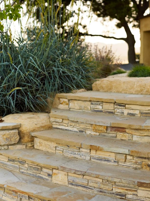 more natural looking stone veneer covering is better for outdoor areas