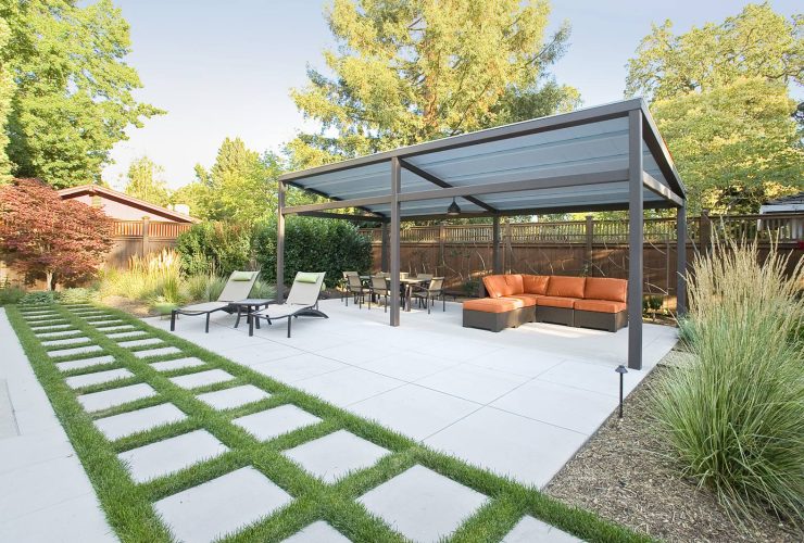 a large standing seam metal roofing patio cover design