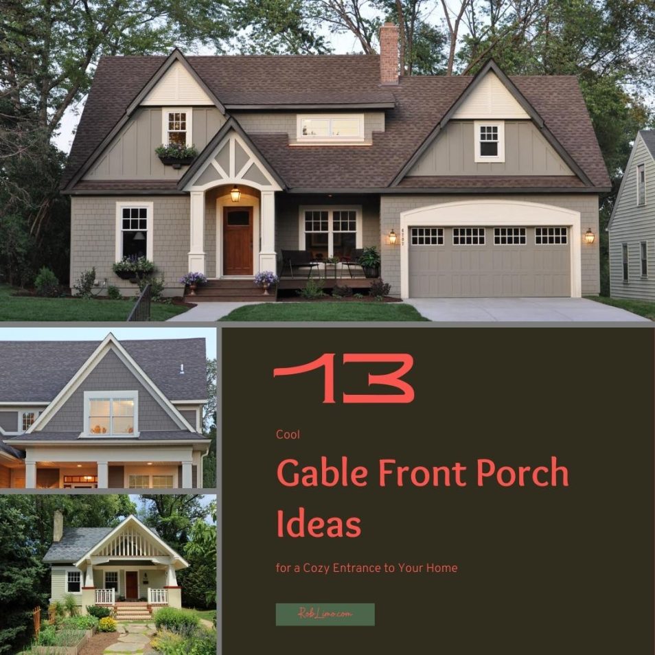 13 Cool Gable Front Porch Ideas