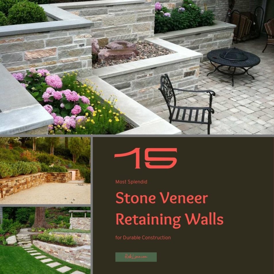 15 Most Splendid Stone Veneer Retaining Walls