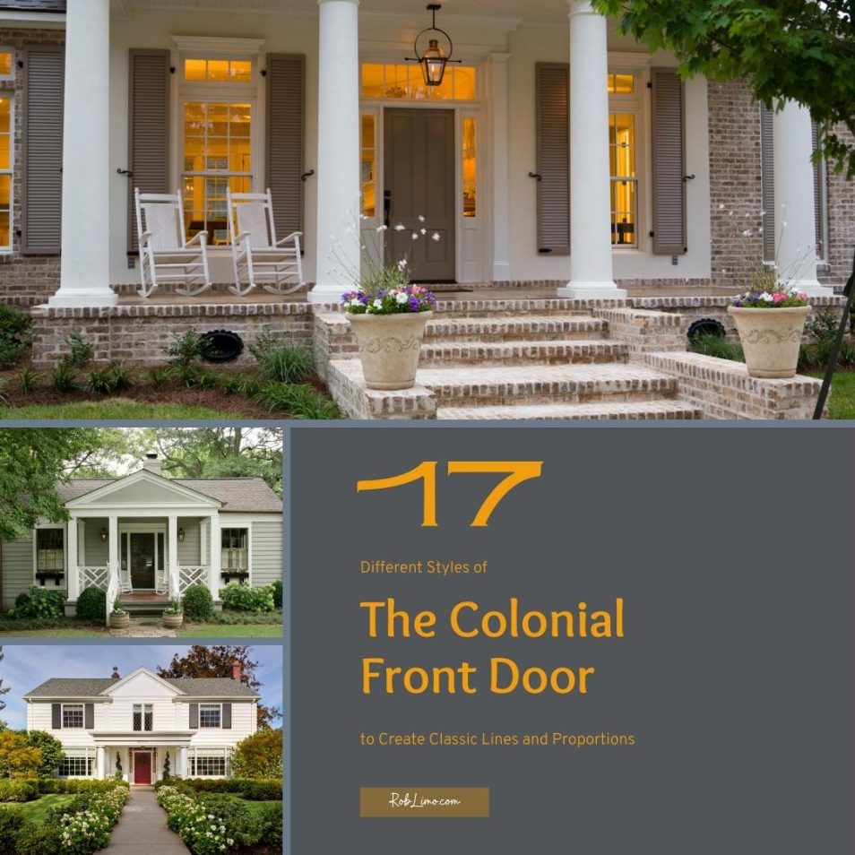17 Different Styles Of The Colonial Front Door