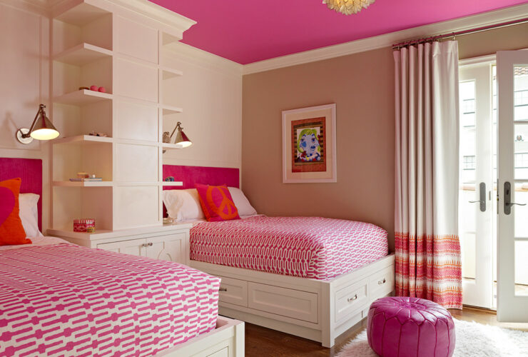 a c2 milk moustache white accent wall with shelves is an innovative and decorative addition to a grant beige bedroom