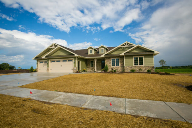 a craftsman exterior looks great with a certainteed thistle green siding