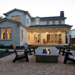 opalite crushed stones give an identity to a serene farmhouse patio