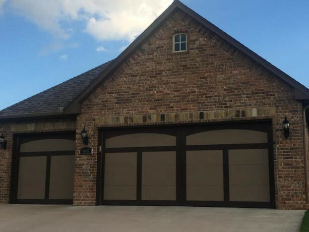 the idea of using black trims on craftsman garage doors is definitely an exciting one